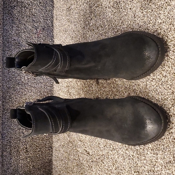 New Sam Edelman Myra Ankle boots block heels Suede upper shoes - Picture 4 of 13